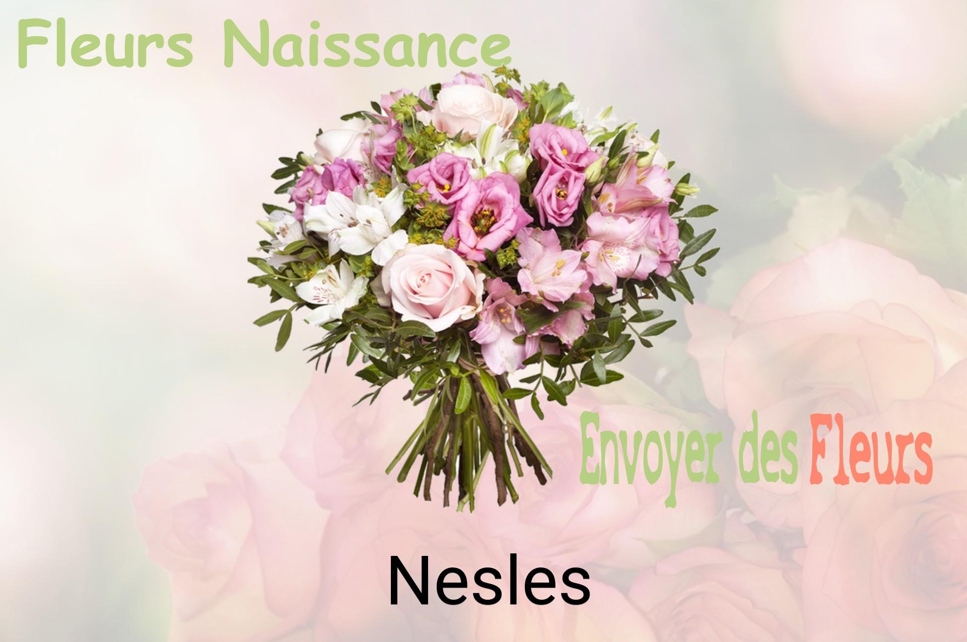 Bouquet de fleurs de naissance livré à Nesles